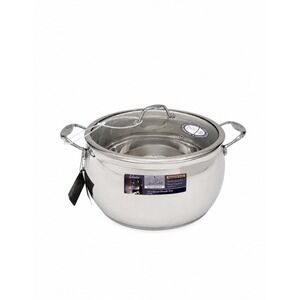 David Burke 13.5 Qt Stock Pot Vented Lid Commercial Grd Splendor Stainless Steel